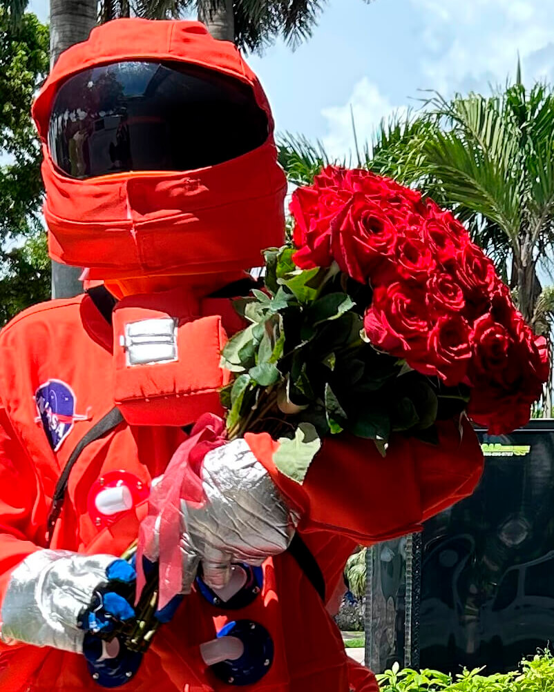 Brave Orange Astronaut
